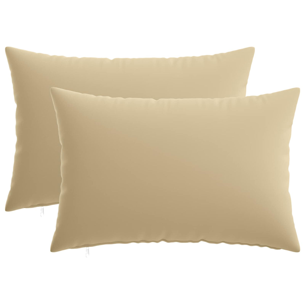 Vidaxl kussensloop 2 pcs heerlen beige 50 x 75 cm polyester