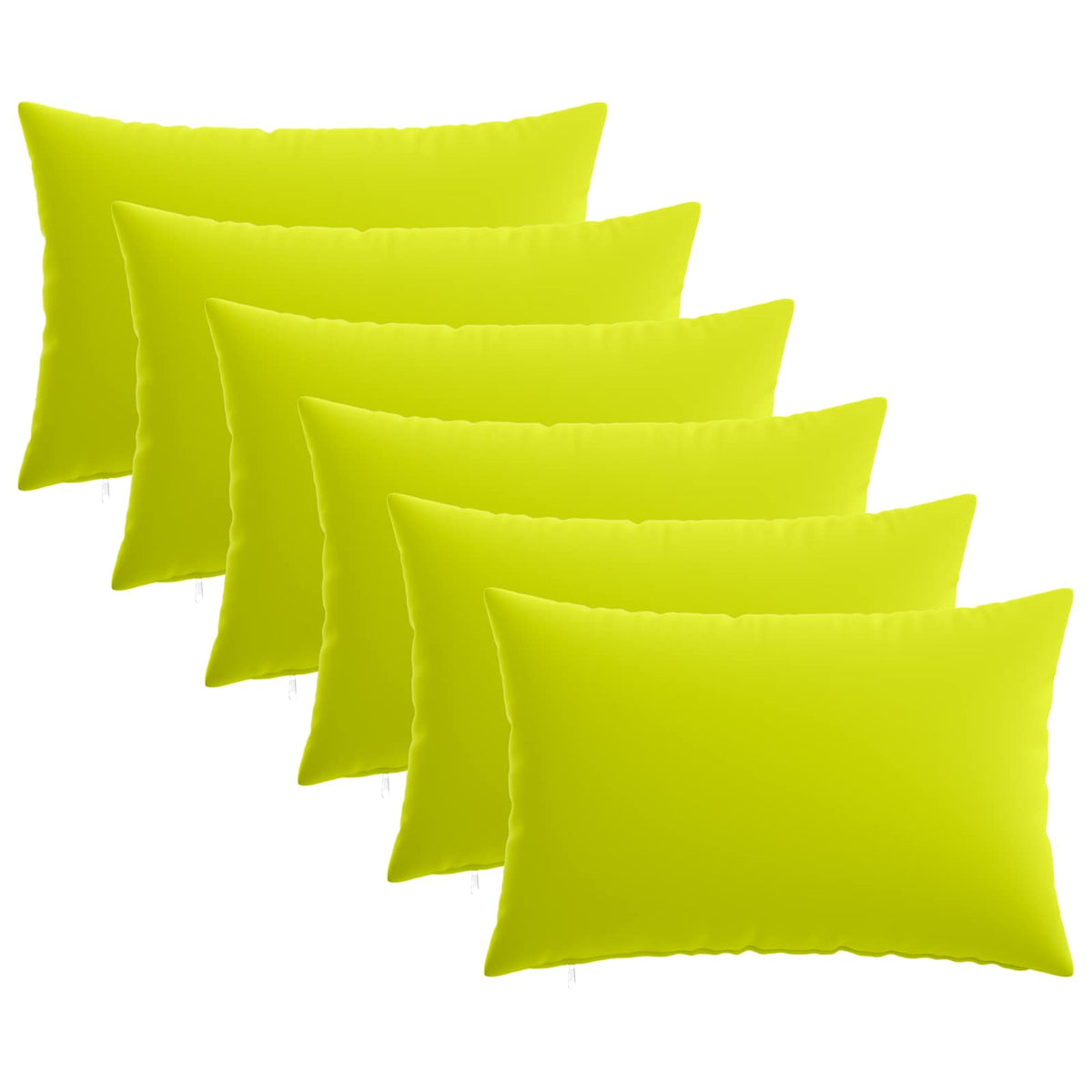 Vidaxl kussensloop 6 pcs heerlen helder groen 50 x 75 cm polyester