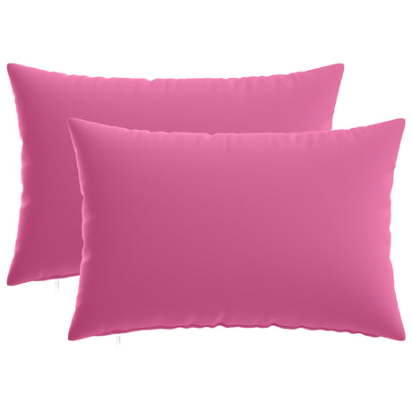 Vidaxl kussensloop 2 pcs heerlen roze 50 x 75 cm polyester
