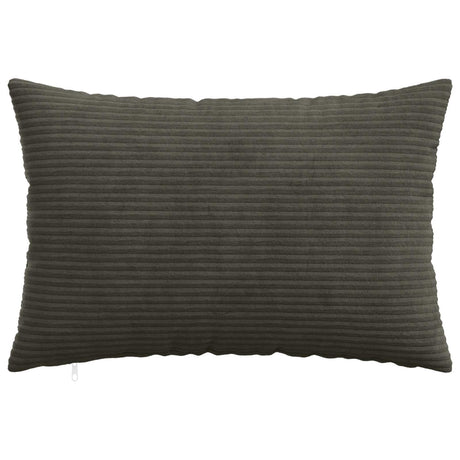 Vidaxl kussensloop 2 pcs heerlen antracietkleurig 50 x 80 cm corduroy