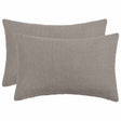 Vidaxl kussensloop 2 pcs heerlen lichtgrijs 50 x 80 cm bouclé