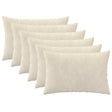 Vidaxl kussensloop 6 pcs heerlen crèmekleurig 50 x 80 cm