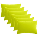 Vidaxl kussensloop 6 pcs heerlen helder groen 50 x 80 cm polyester
