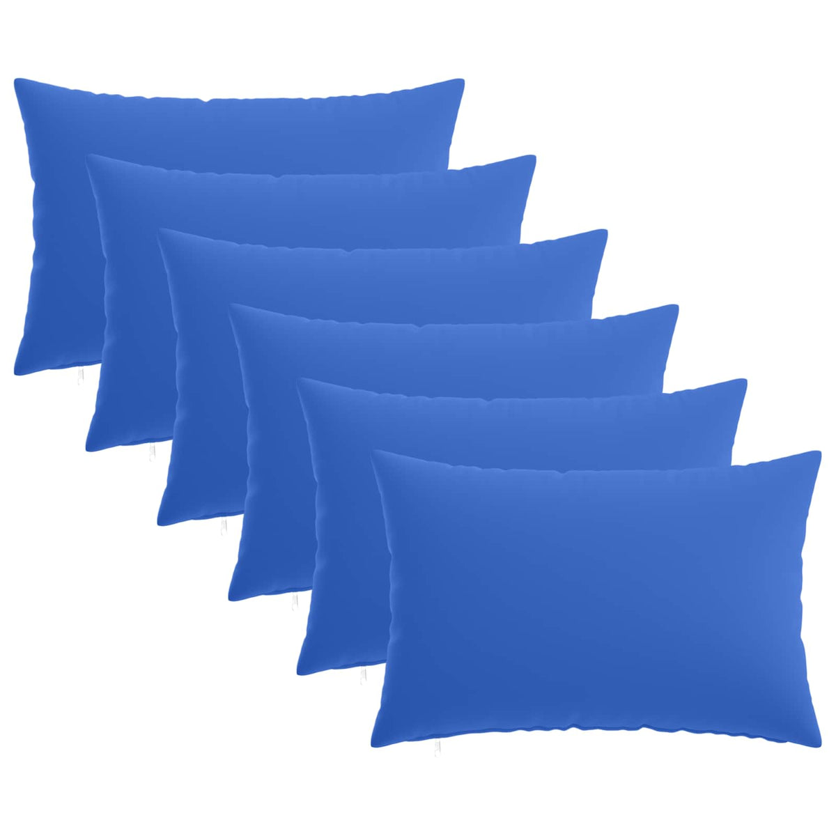 Vidaxl kussensloop 6 pcs heerlen koninklijk blauw 50 x 80 cm polyester