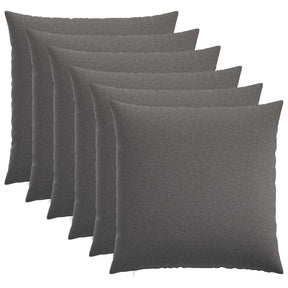 Vidaxl kussensloop 6 st heerlen lichtgrijs 55 x 55 cm stof