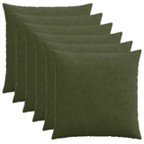 Vidaxl kussensloop 6 pcs heerlen groen 55 x 55 cm corduroy