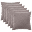 Vidaxl kussensloop 6 pcs heerlen lichtgrijs 55 x 55 cm bouclé