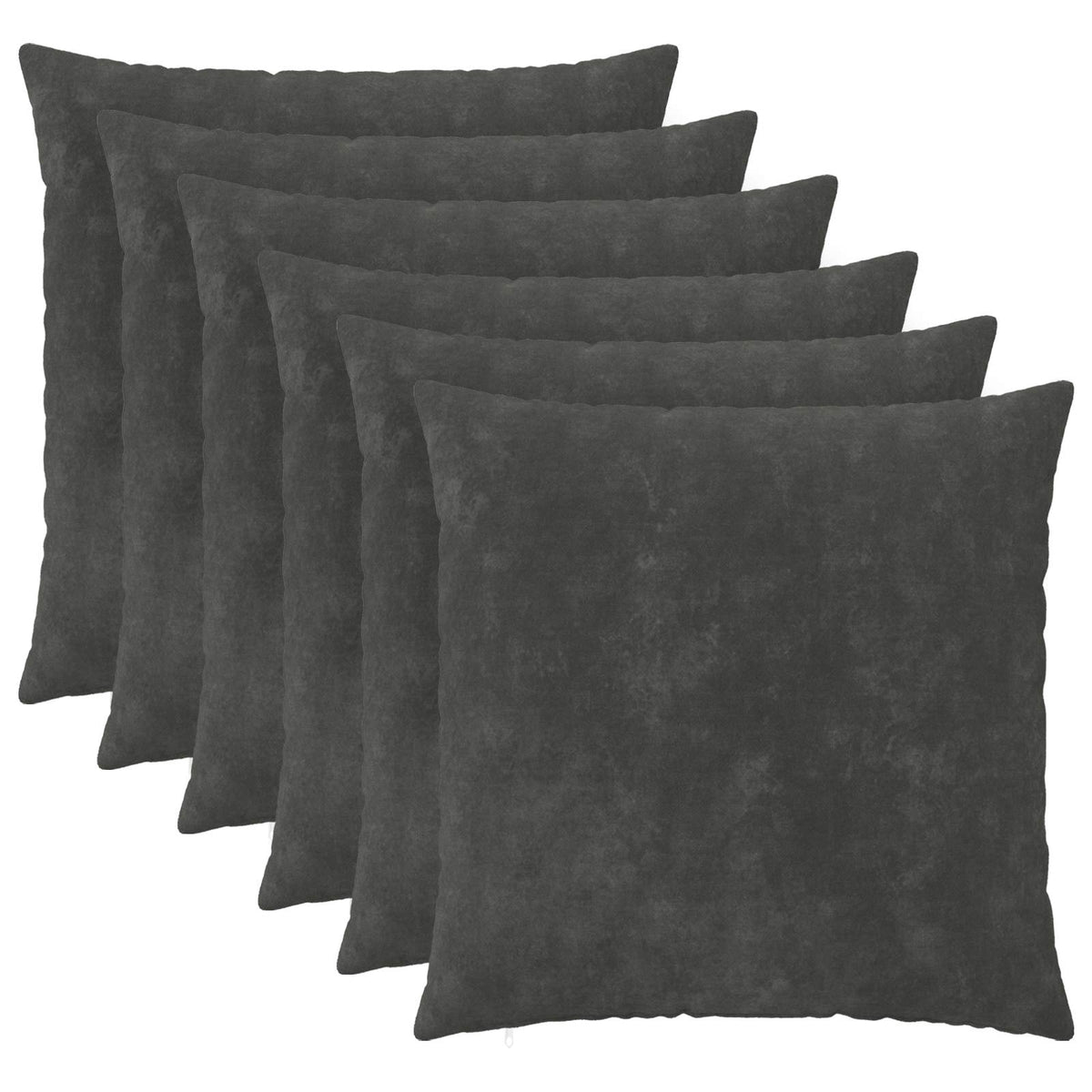 Vidaxl kussensloop 6 pcs heerlen antraciet 55 x 55 cm