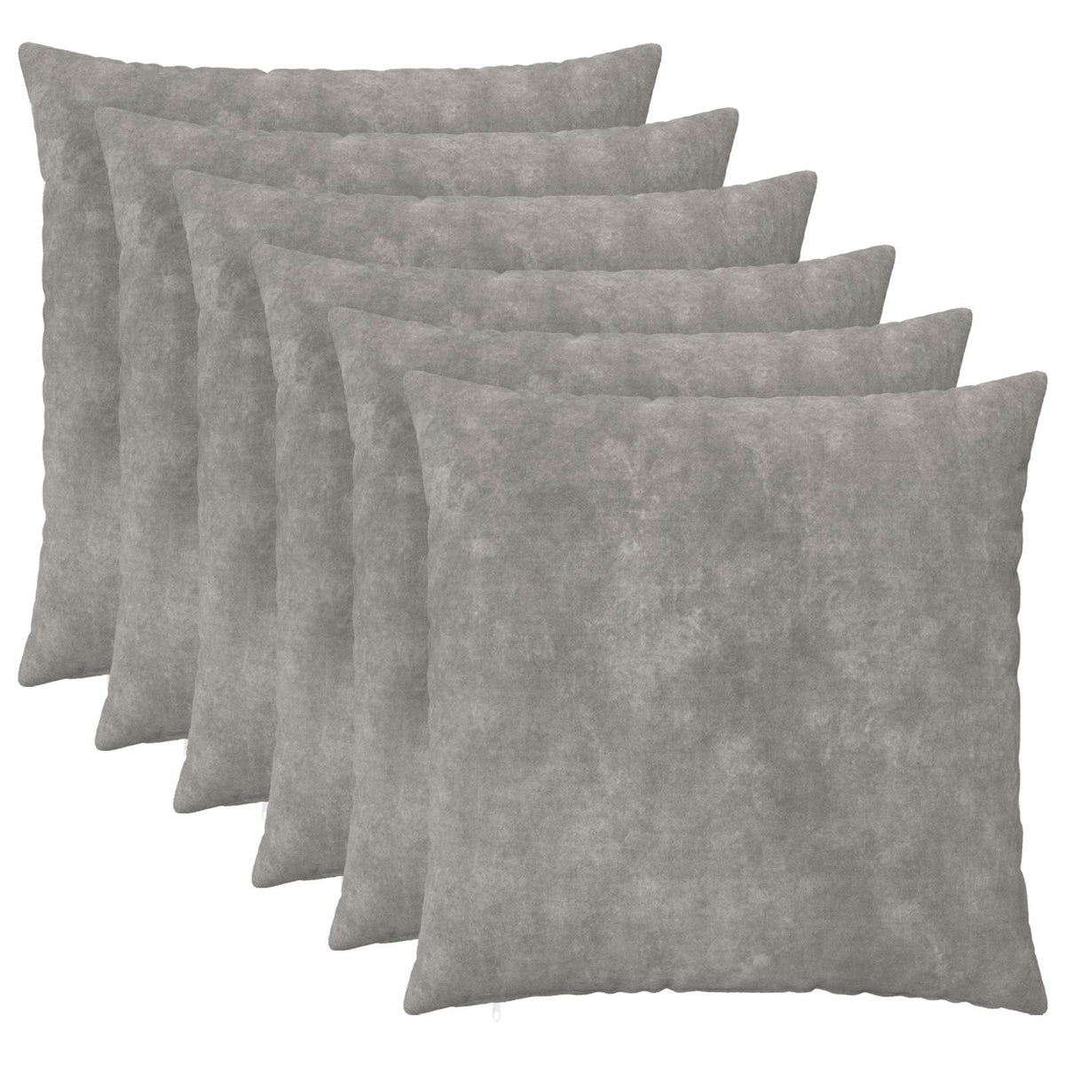Vidaxl kussensloop 6 pcs heerlen lichtgrijs 55 x 55 cm
