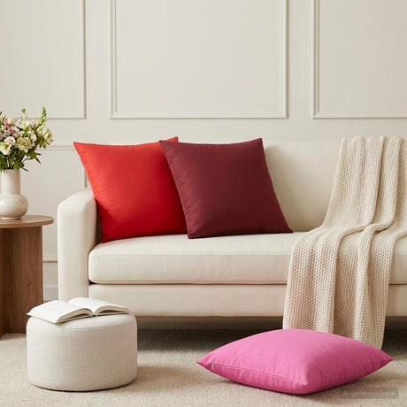 Vidaxl kussensloop 2 pcs heerlen roze 60 x 60 cm polyester