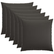 Vidaxl kussensloop 6 st heerlen donkergrijs 60 x 60 cm stof