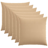 Vidaxl kussensloop 6 st heerlen crèmekleurig 60 x 60 cm stof