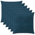 Vidaxl kussensloop 6 pcs heerlen blauw 60 x 60 cm fluweel