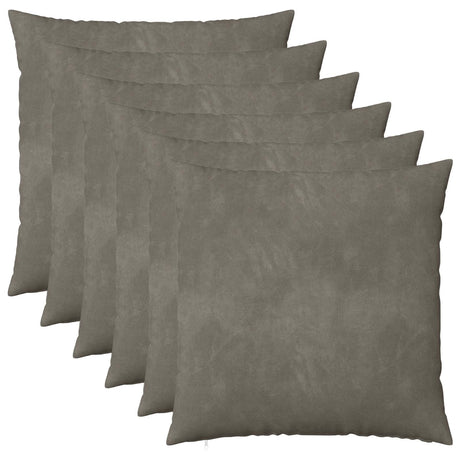 Vidaxl kussensloop 6 pcs heerlen lichtgrijs 60 x 60 cm fluweel