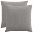 Vidaxl kussensloop 2 pcs heerlen lichtgrijs 60 x 60 cm corduroy