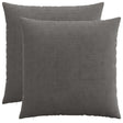 Vidaxl kussensloop 2 pcs heerlen donkergrijs 60 x 60 cm corduroy