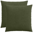 Vidaxl kussensloop 2 pcs heerlen groen 60 x 60 cm corduroy