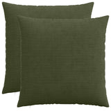 Vidaxl kussensloop 2 pcs heerlen groen 60 x 60 cm corduroy
