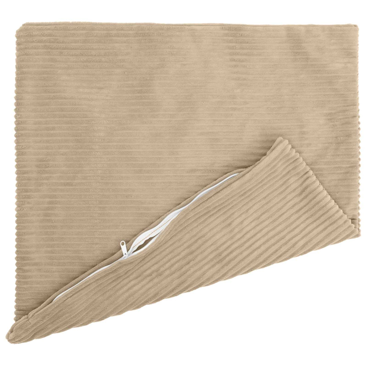Vidaxl kussensloop 2 pcs heerlen taupe 60 x 60 cm corduroy