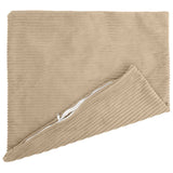 Vidaxl kussensloop 2 pcs heerlen taupe 60 x 60 cm corduroy