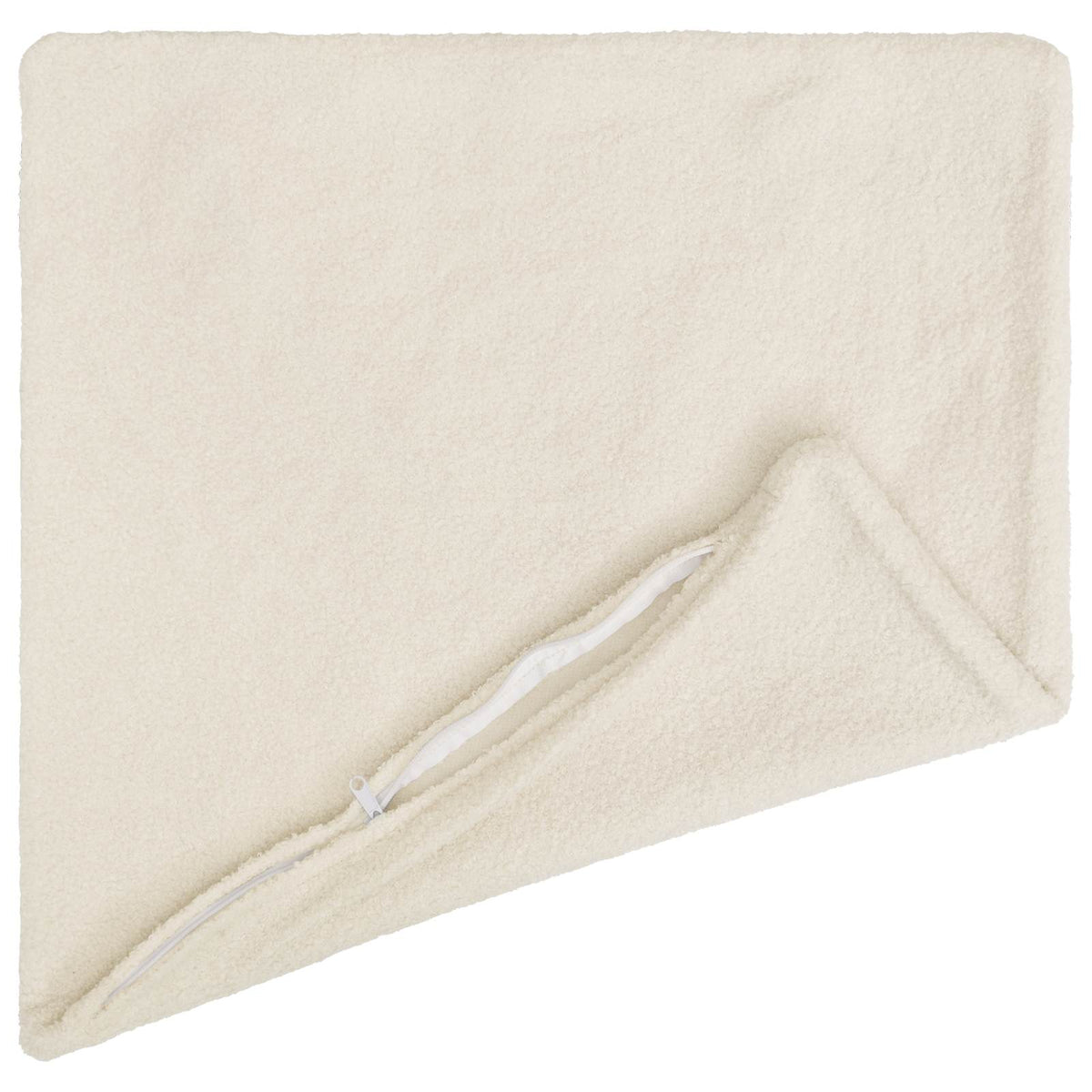 Vidaxl kussensloop 6 pcs heerlen crèmekleurig 60 x 60 cm bouclé