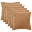 Vidaxl kussensloop 6 pcs heerlen beige 60 x 60 cm bouclé