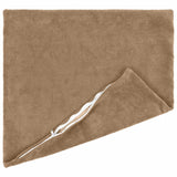 Vidaxl kussensloop 2 pcs heerlen taupe 60 x 60 cm microfiber fleece