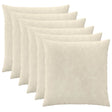 Vidaxl kussensloop 6 pcs heerlen crèmekleurig 60 x 60 cm
