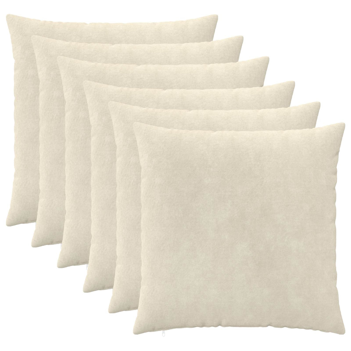 Vidaxl kussensloop 6 pcs heerlen crèmekleurig 60 x 60 cm