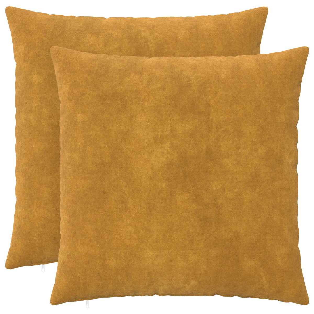 Vidaxl kussensloop 2 pcs heerlen geel 60 x 60 cm microfiber fleece