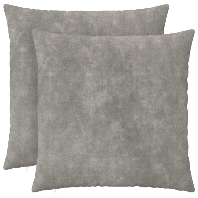 Vidaxl kussensloop 2 pcs heerlen lichtgrijs 60 x 60 cm