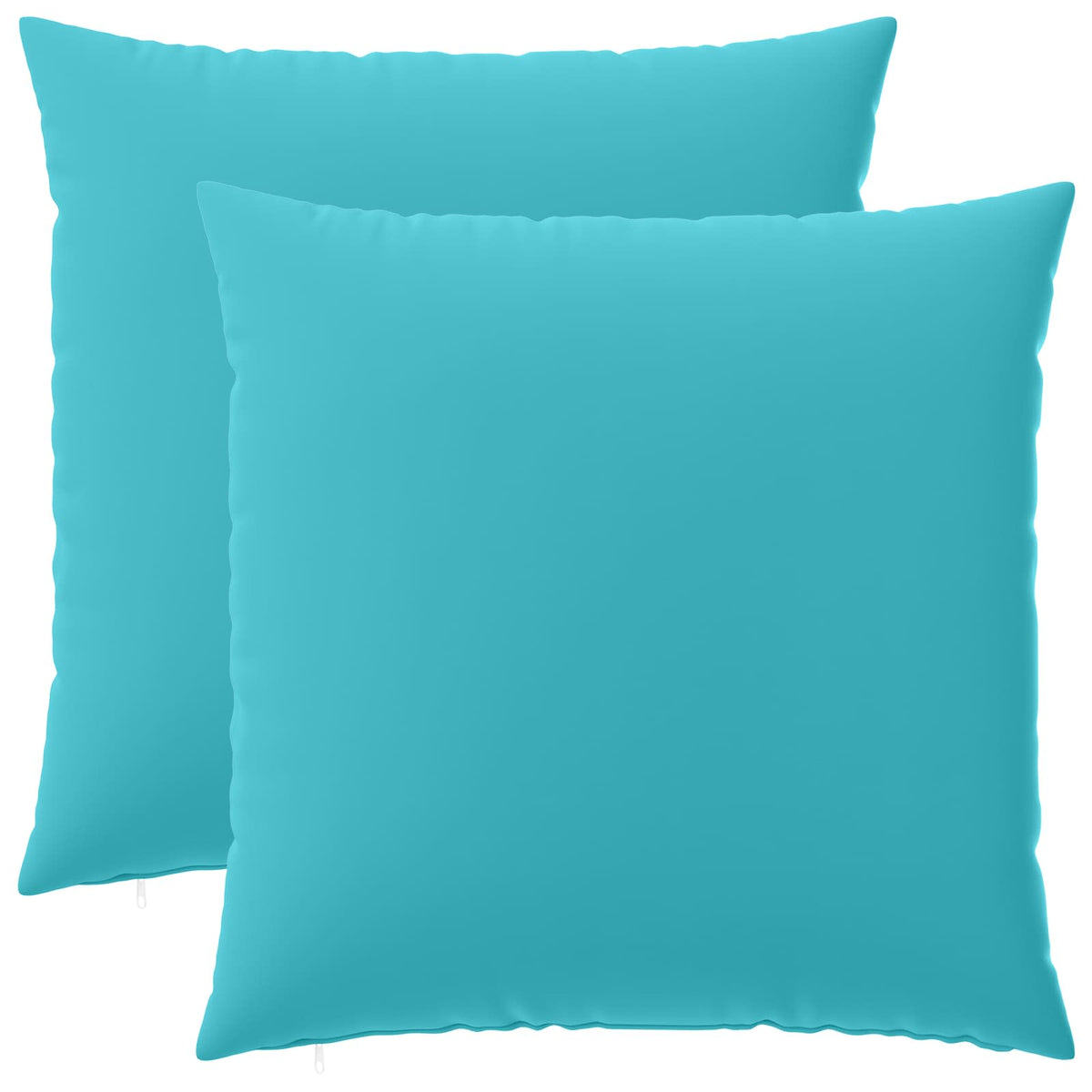 Vidaxl kussensloop 2 pcs heerlen turquoise 60 x 60 cm polyester