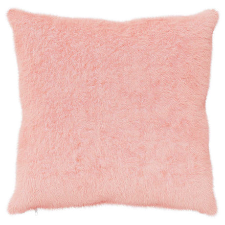 Vidaxl kussensloop 2 st heerlen roze 60 x 60 cm nep konijnenbont