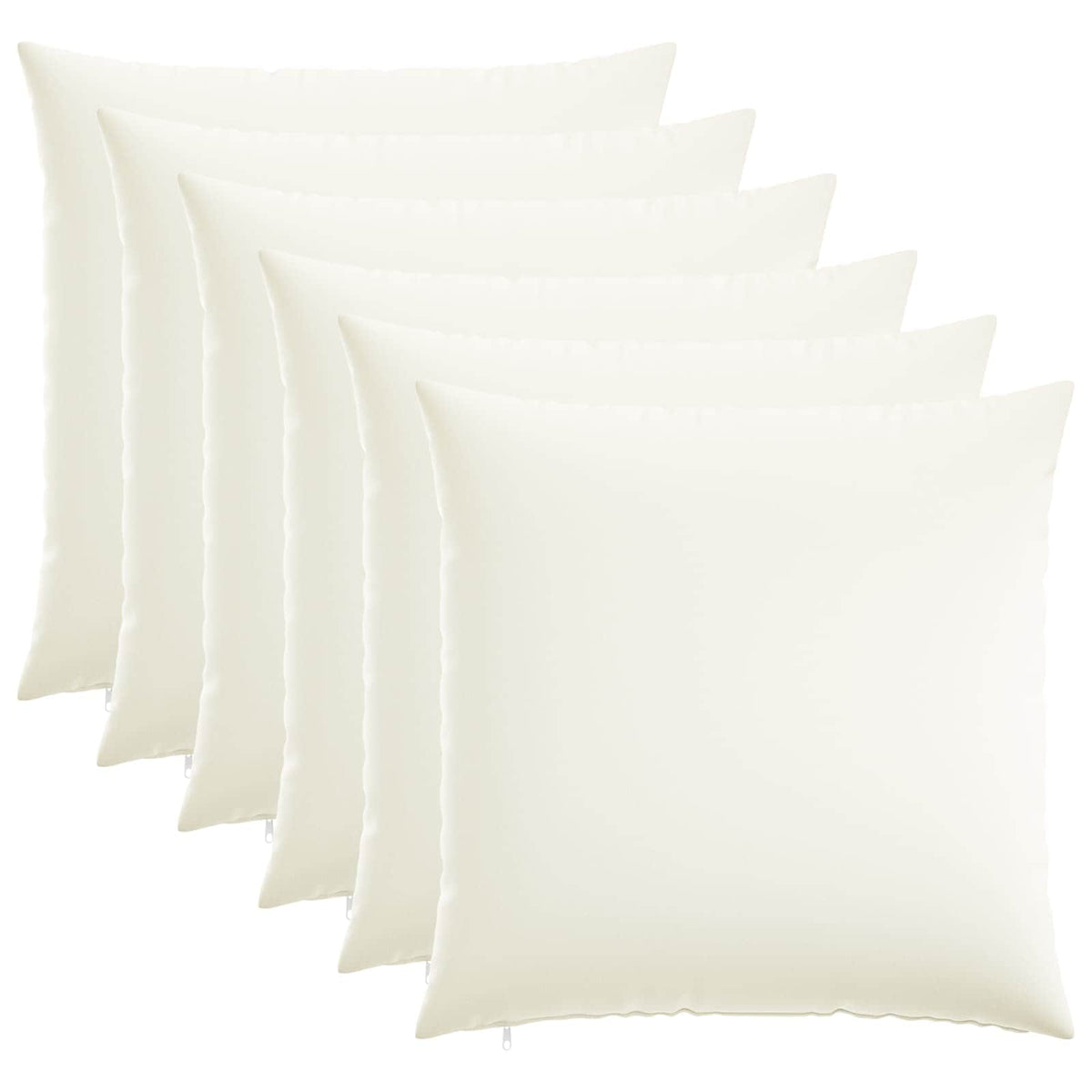 Vidaxl kussensloop 6 st heerlen wit 65 x 65 cm stof