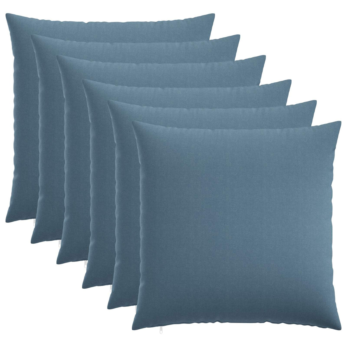 Vidaxl kussensloop 6 st heerlen jeans blauw 65 x 65 cm stof