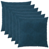 Vidaxl kussensloop 6 pcs heerlen blauw 65 x 65 cm fluweel