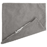 Vidaxl kussensloop 6 pcs heerlen lichtgrijs 65 x 65 cm corduroy