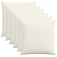 Vidaxl kussensloop 6 pcs heerlen crèmekleurig 65 x 65 cm corduroy