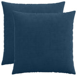 Vidaxl kussensloop 2 pcs heerlen marineblauw 65 x 65 cm corduroy