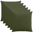 Vidaxl kussensloop 6 pcs heerlen groen 65 x 65 cm corduroy