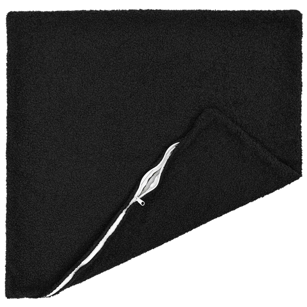 Vidaxl kussensloop 2 pcs heerlen zwart 65 x 65 cm bouclé