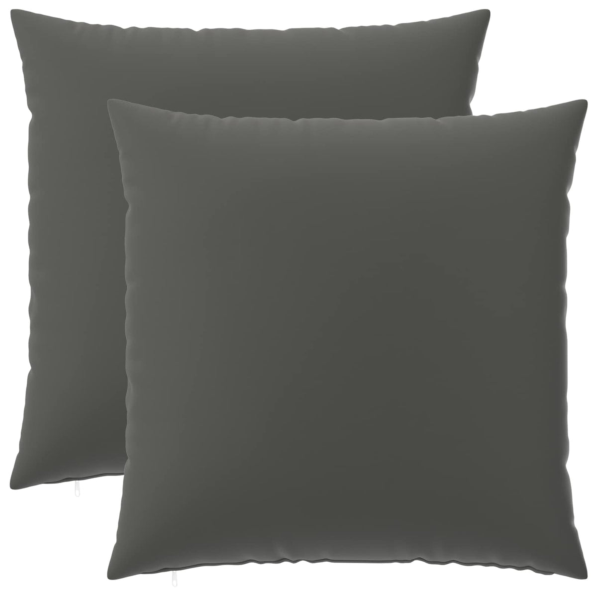 Vidaxl kussensloop 2 pcs heerlen antraciet 65 x 65 cm polyester