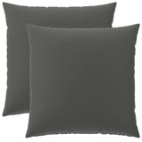 Vidaxl kussensloop 2 pcs heerlen antraciet 65 x 65 cm polyester
