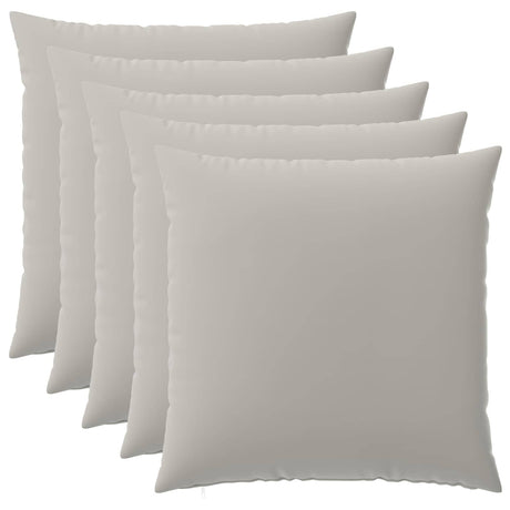 Vidaxl kussensloop 6 pcs heerlen grijs 65 x 65 cm polyester