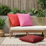 Vidaxl kussensloop 6 pcs heerlen rood 65 x 65 cm polyester