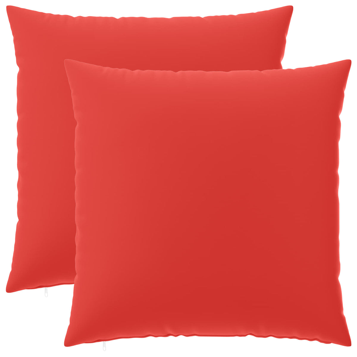 Vidaxl kussensloop 2 pcs heerlen rood 65 x 65 cm polyester