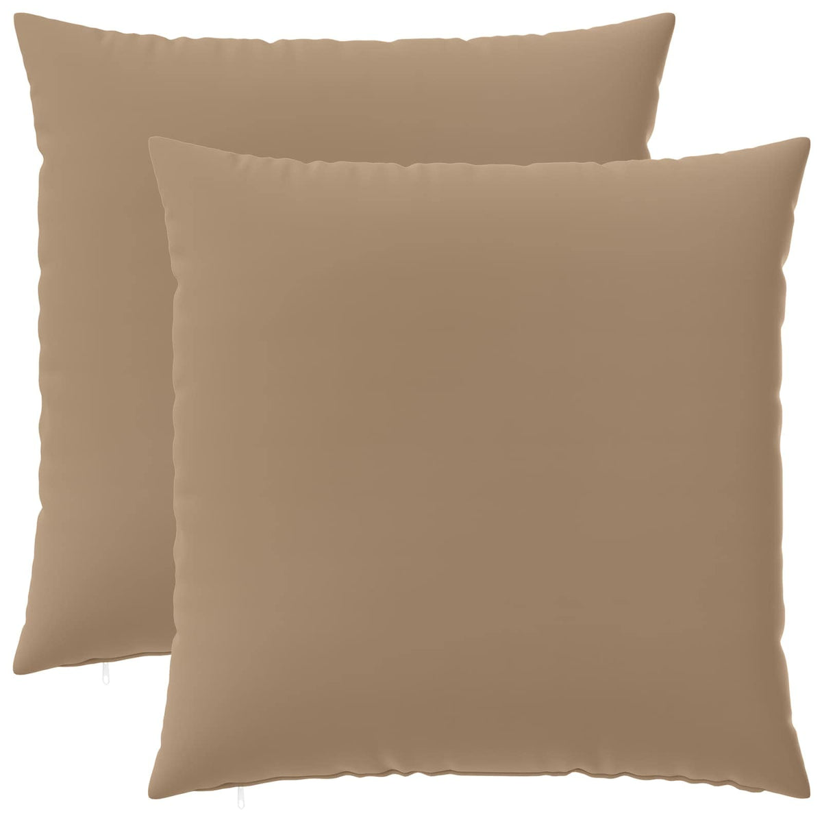 Vidaxl kussensloop 2 st heerlen taupe 65 x 65 cm polyester