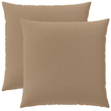 Vidaxl kussensloop 2 st heerlen taupe 65 x 65 cm polyester