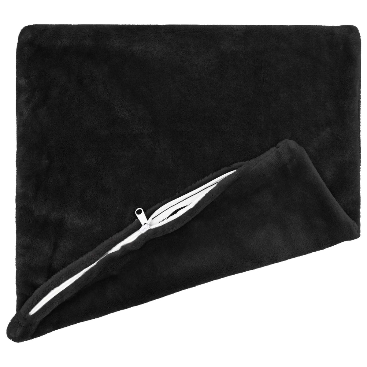 Vidaxl kussensloop 2 pcs heerlen zwart 65 x 65 cm flanel