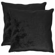Vidaxl kussensloop 2 pcs heerlen zwart 65 x 65 cm flanel